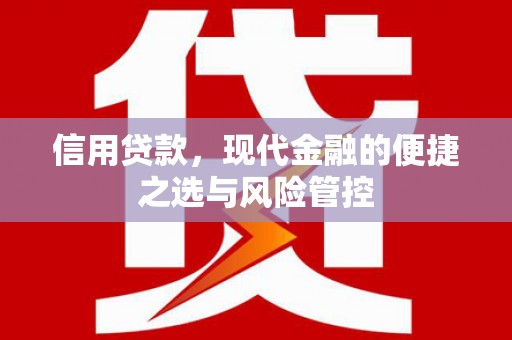安陆信用贷款，现代金融的便捷之选与风险管控