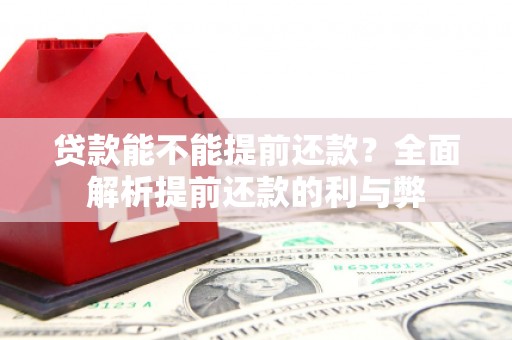 安陆贷款能不能提前还款？全面解析提前还款的利与弊