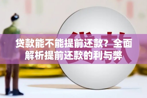 安陆贷款能不能提前还款？全面解析提前还款的利与弊