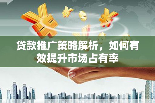 安陆贷款推广策略解析，如何有效提升市场占有率