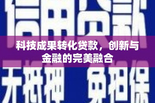 安陆科技成果转化贷款，创新与金融的完美融合