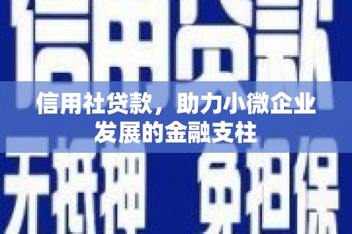 安陆信用社贷款，助力小微企业发展的金融支柱