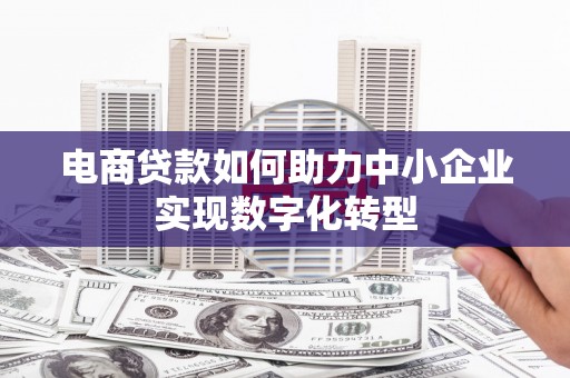 安陆电商贷款如何助力中小企业实现数字化转型