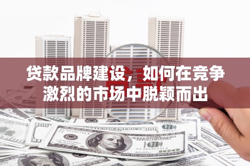 安陆贷款品牌建设，如何在竞争激烈的市场中脱颖而出