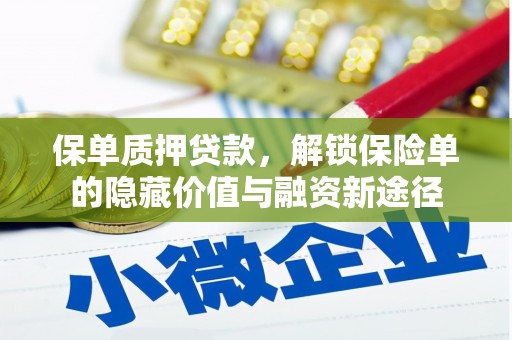 安陆保单质押贷款，解锁保险单的隐藏价值与融资新途径