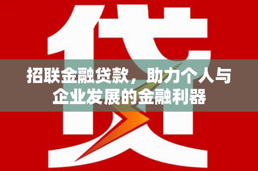 安陆招联金融贷款，助力个人与企业发展的金融利器