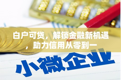 安陆白户可贷，解锁金融新机遇，助力信用从零到一