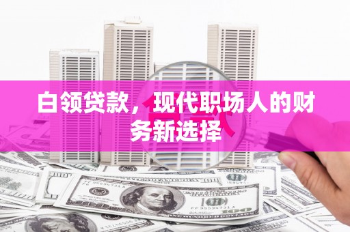 安陆白领贷款，现代职场人的财务新选择