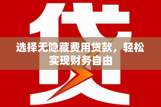 安陆选择无隐藏费用贷款，轻松实现财务自由