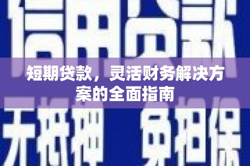 安陆短期贷款，灵活财务解决方案的全面指南