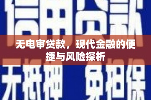 安陆无电审贷款，现代金融的便捷与风险探析