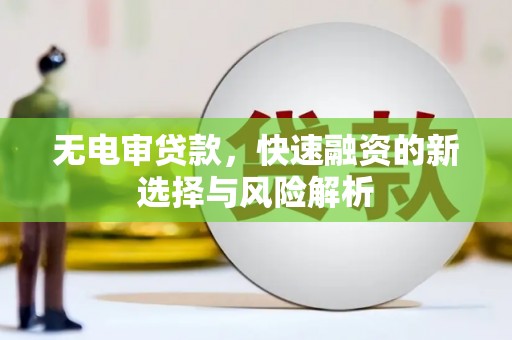 安陆无电审贷款，快速融资的新选择与风险解析