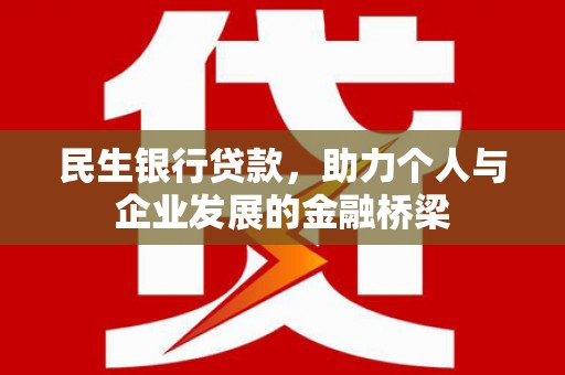 安陆民生银行贷款，助力个人与企业发展的金融桥梁