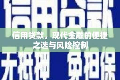 安陆信用贷款，现代金融的便捷之选与风险控制