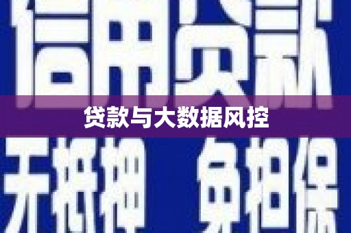 安陆贷款与大数据风控