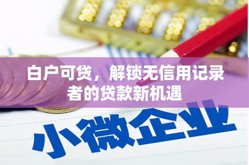安陆白户可贷，解锁无信用记录者的贷款新机遇