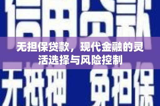 安陆无担保贷款，现代金融的灵活选择与风险控制