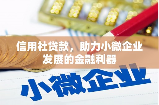 安陆信用社贷款，助力小微企业发展的金融利器