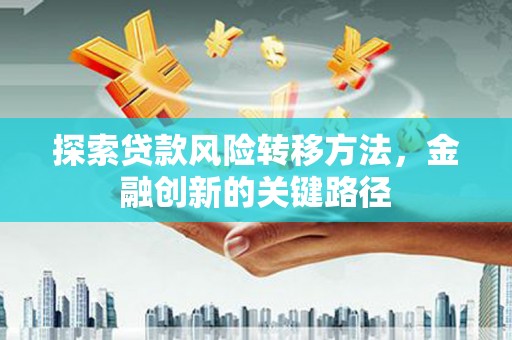 安陆探索贷款风险转移方法，金融创新的关键路径