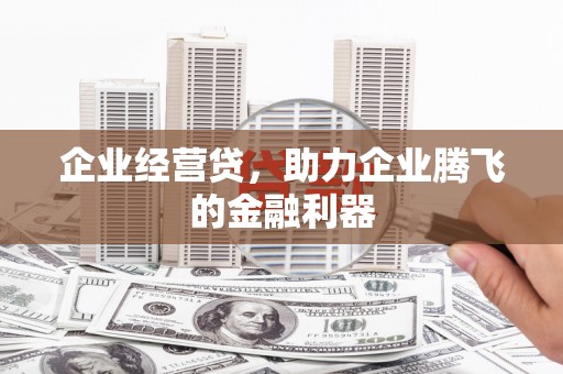安陆企业经营贷，助力企业腾飞的金融利器