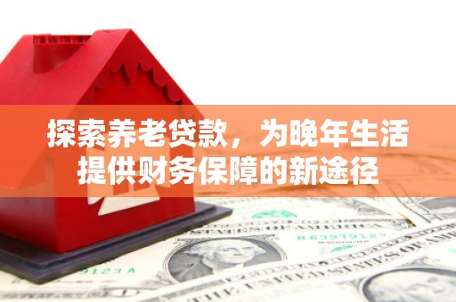 安陆探索养老贷款，为晚年生活提供财务保障的新途径