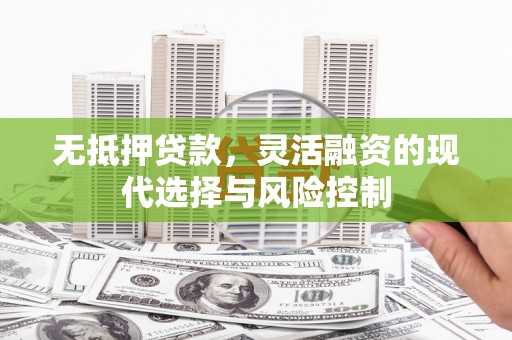 安陆无抵押贷款，灵活融资的现代选择与风险控制