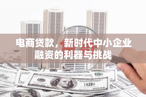 安陆电商贷款，新时代中小企业融资的利器与挑战