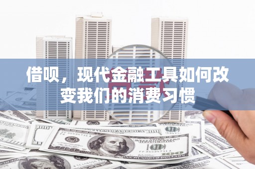 安陆借呗，现代金融工具如何改变我们的消费习惯