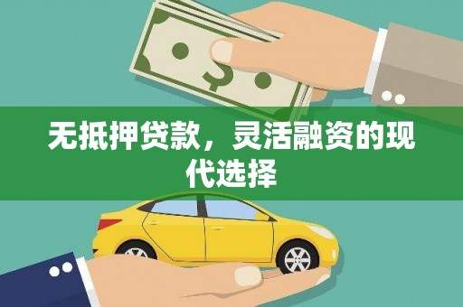 安陆无抵押贷款，灵活融资的现代选择
