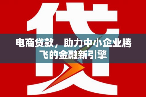 安陆电商贷款，助力中小企业腾飞的金融新引擎