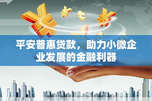 安陆平安普惠贷款，助力小微企业发展的金融利器