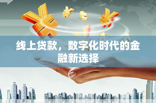 安陆线上贷款，数字化时代的金融新选择