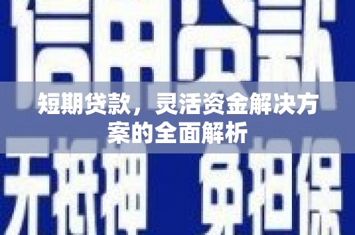 安陆短期贷款，灵活资金解决方案的全面解析