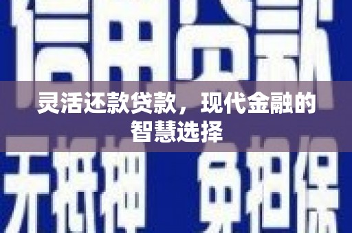 安陆灵活还款贷款，现代金融的智慧选择