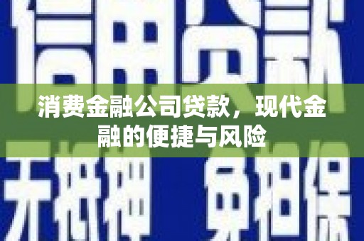 安陆消费金融公司贷款，现代金融的便捷与风险